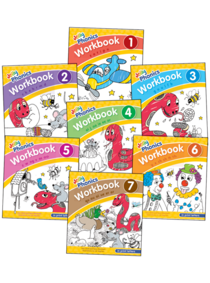 Jolly Phonics Workbooks 1–7 (in print letters) - JL6826